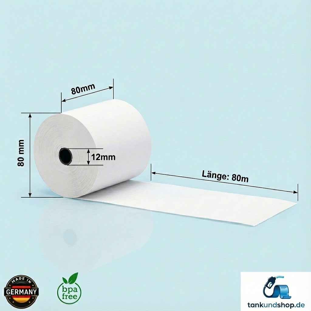 Thermokassenrolle 80x80x12 BPA-frei