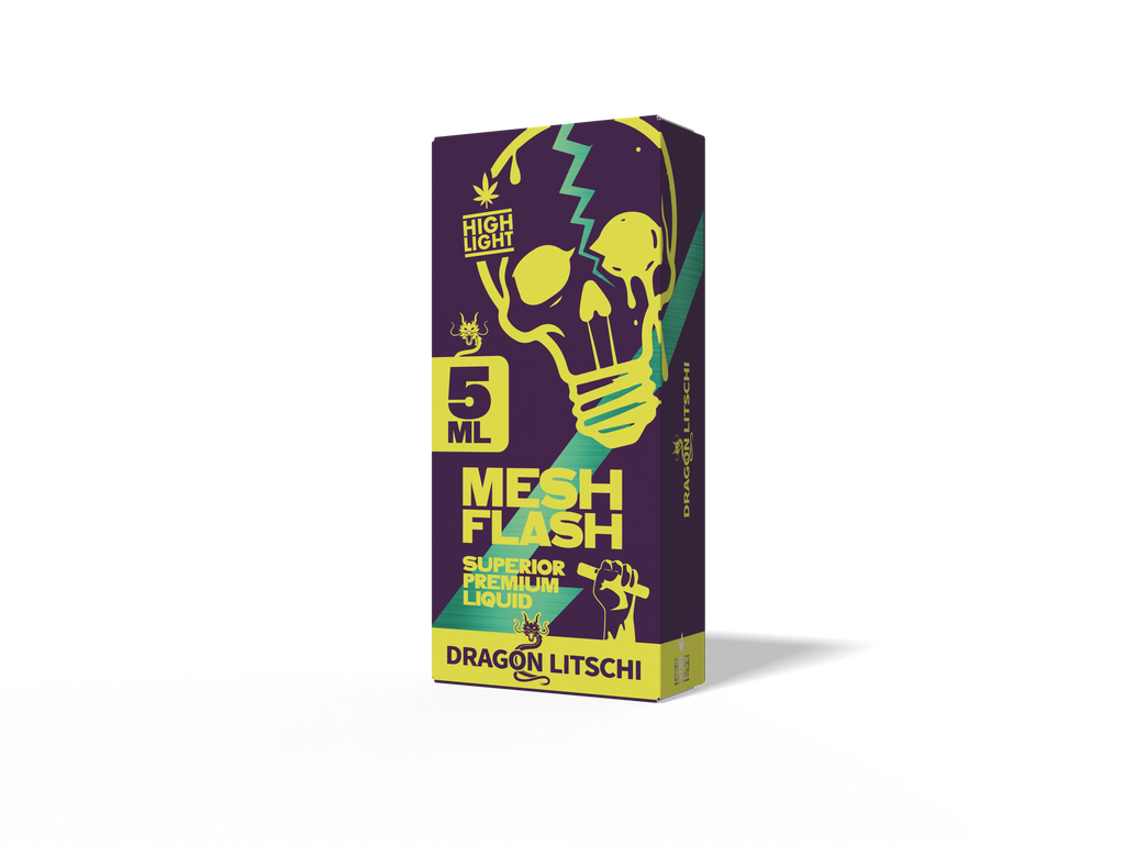 10 x Highlight-Meshflash Liquid - Dragon Litschi 5ml